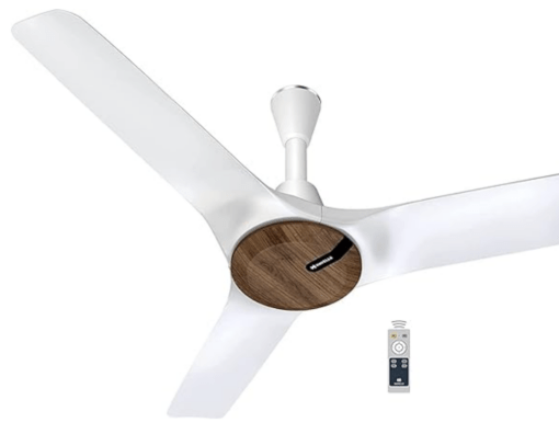 Havells 1200mm Stealth Air Neo BLDC BLDC Motor Ceiling Fan | Most Silent & Premium, 5 Star with RF Remote | 100% Copper, Upto 55% Energy Saving, Flexible Timer Settings | (Pack of 1, Wood Pearl White)
